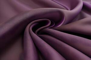 Elegant Draped Purple Fabric Texture evokes a sense of sophistication and luxury. The rich hue and soft folds create a captivating visual appeal, inviting one to explore its depth and beauty. photo