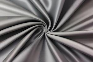The elegant silver satin fabric cascades beautifully, revealing a lavish texture that serves as an exquisite backdrop. Its gentle swirls infuse the setting with sophistication and charm, crafting photo