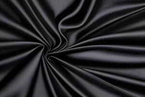 Elegant Black Silk Drapery A Study in Texture for backgroundfor backgroundand Light photo