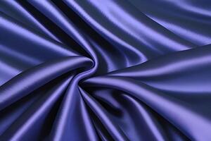 This piece delves into the enchanting abstract texture of flowing blue satin fabric. The delicate dance of light and shadow across its smooth surface creates a mesmerizing visual experience. Addi photo
