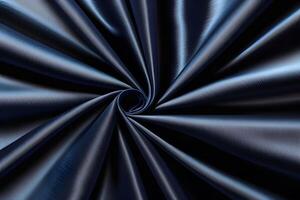 Abstract Swirling Blue Satin Fabric Texture This piece showcases a captivating texture of swirling blue satin fabric. The flowing patterns and rich hues create a visual experience that is both e photo