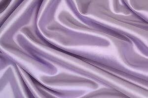 Lavender satin drapes create a luxurious texture and soft hues, making them perfect for a beautiful background. photo
