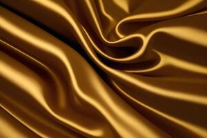 Golden Silk Drapery A Touch of Luxurious Texture photo