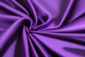 Purple silk fabric texture creates an elegant and luxurious backdrop, perfect for enhancing any visual presentation. Its rich, sumptuous drape adds a touch of sophistication and charm. photo