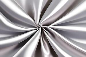 Elegant Draped Silver Silk Fabric Texture for backgroundfor backgroundBackground.. photo