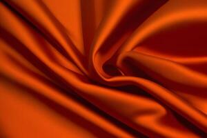 Abstract Orange Silk Fabric Texture Background.. Background.. photo