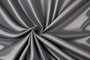 Elegant Draped Gray Silk Fabric Texture Background.. Background.. photo