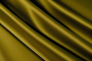 Olive Green Satin Fabric Drape Luxurious Texture for backgroundfor backgroundand Smooth Surface Background.. photo