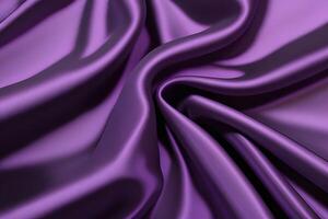 Purple Satin Drapery Luxurious Texture for backgroundfor backgroundand Deep Hues. photo