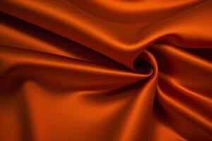 Abstract Orange Silk Fabric Texture Background.. Background... photo