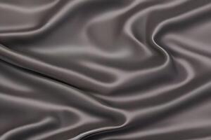 Elegant Draped Grey Silk Fabric Texture Background new photo