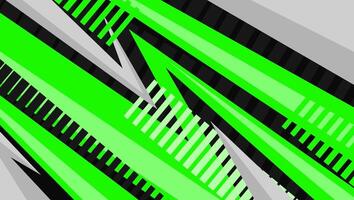 Dynamic abstract background with bold green, black, and gray geometric shapes and sharp diagonal patterns. vector