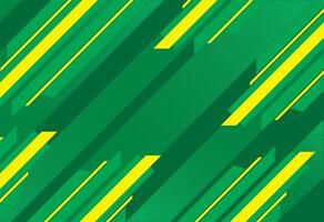 green and yellow abstract background with modern slanted lines design vector