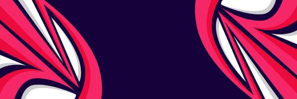 red sports background with empty space and curved lines pattern vector