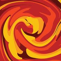 Vibrant abstract artwork showcasing swirling vortex patterns in warm red and yellow tones, evoking a sense of energy, creativity, and movement. Perfect for expressive, and bold conceptual visual vector