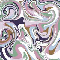 Colorful abstract marble backdrop featuring a dynamic swirl of soft pastel shades in green, purple, blue, and white. Perfect for backgrounds, modern artwork, or decorative design projects. vector