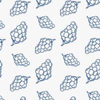 Grapes pattern design for textiles and modern decor projects vector