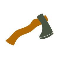 Detailed view of a classic axe, showcasing its craftsmanship and design elements vector