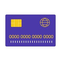 Secure online transactions enabled with a modern card design in digital format vector