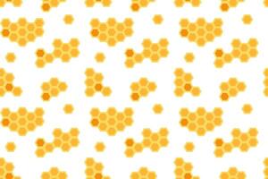 Bright yellow honeycomb pattern creating a vibrant and cheerful background design vector