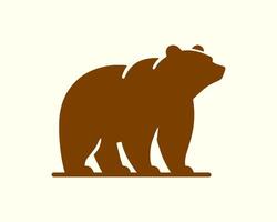 Bear logo chocolate brown design perfect for branding use vector