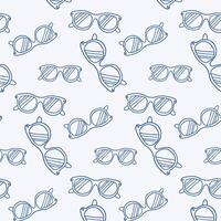 Stylish sunglasses in a pattern design on a light background for fashion lovers vector