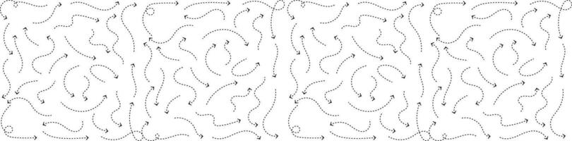 Clean Dot Style Hand Drawn Arrow Set Minimalist Doodle Arrows Collection with Sketchy illustration Lines and Directional Icons vector