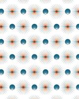 Sun icon pattern design with orange and blue color combination. vector