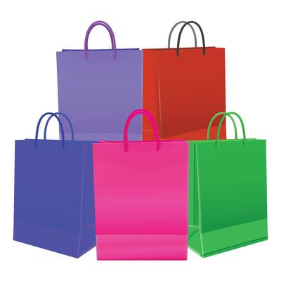 Shopping festival Sale bags colorful .