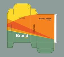 Abstract colorful design for packaging concept vector