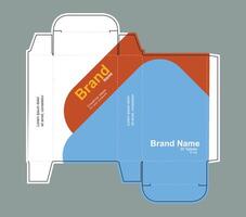 Abstract simple real size packaging design concept vector