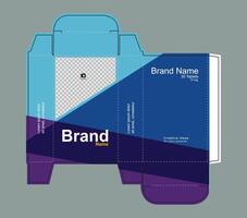 Abstract design layout for drug box concept vector