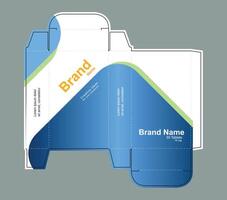 Abstract shapes on packaging design concept vector