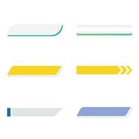 Modern Banners and Title Bars for Various Applications vector