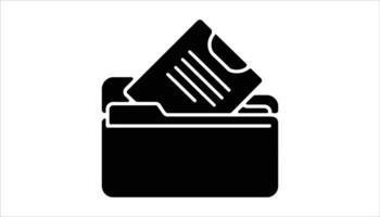 File Folder Icon with Documents vector