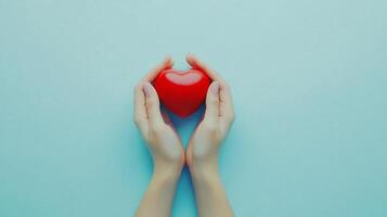 Professional Top View Photo of Female Hands Cradling, Empowering Conceptual Image
