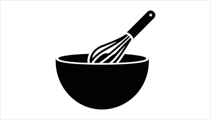 Whisk in Mixing Bowl Icon