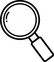 Magnifying glass lup icon. Fit for search button on website or app. vector