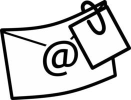 Email attachment. Reaching online audience with email marketing campaign, newsletter subscription, sending marketing message via email. Digital email marketing strategy. vector