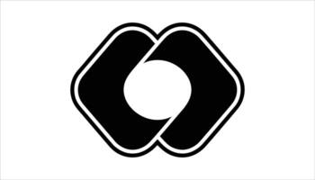 Minimalistic Abstract Logo Design with Geometric Shapes vector