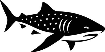 Silhouette of a Whale Shark a gentle giant of the ocean, Whale Shark Design vector