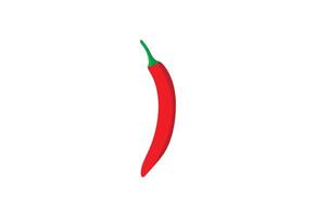 Modern Red Spicy Chilis logo design with white background, design Template vector