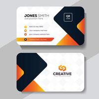 Smart Minimal Business Card Layout vector