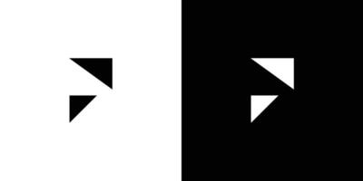 Abstract and sophisticated letter P initials logo design vector