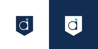The Ai guard logo design is simple and sophisticated vector
