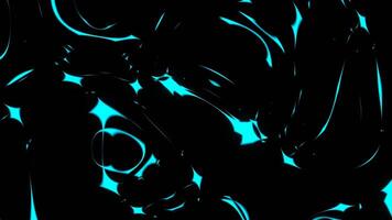 Cyan Flowing Strange Changing Abstract Background VJ Loop in 4K video