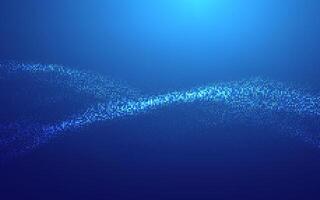 Finance background blue. tech finance halftone technology background. Abstract digital wave background with glowing blue dots forming a futuristic pattern on a dark blue gradient backdrop. vector