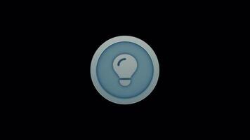 Creative Idea Bulb Animation Loop for Presentations and Intros video