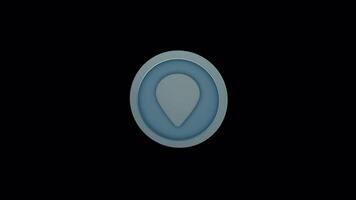 Seamless Travel Map Pin Animation - HD Loop for Presentations and Intros video