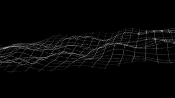 Black technology background. Line abstract tech terrain mountain topography hud. Wave data futuristic wave vector